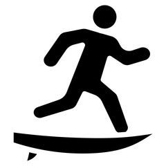 Surfer icon vector image. Can be used for Urban Tribes.
