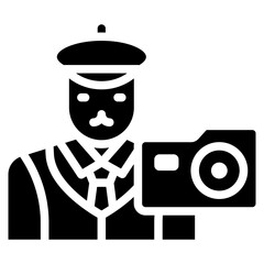 Vintage Enthusiast icon vector image. Can be used for Urban Tribes.