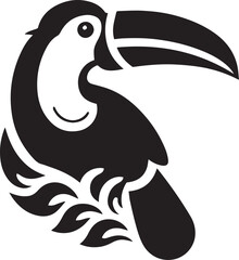 Toucan silhouette vector