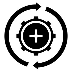 Recovery icon vector image. Can be used for Plastic and Cosmetic Surgery.