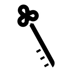 Skeleton key icon vector image. Can be used for Locksmith.