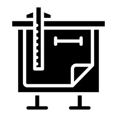 Drafting Machine icon vector image. Can be used for Engineer in Mechanics.