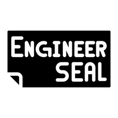 Obraz premium Engineer Seal icon vector image. Can be used for Engineer in Mechanics.