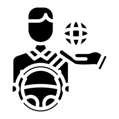 Driver Responsibility icon vector image. Can be used for Driving School.