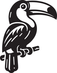 Toucan silhouette vector © LUTHFAN NAHAR LABONY
