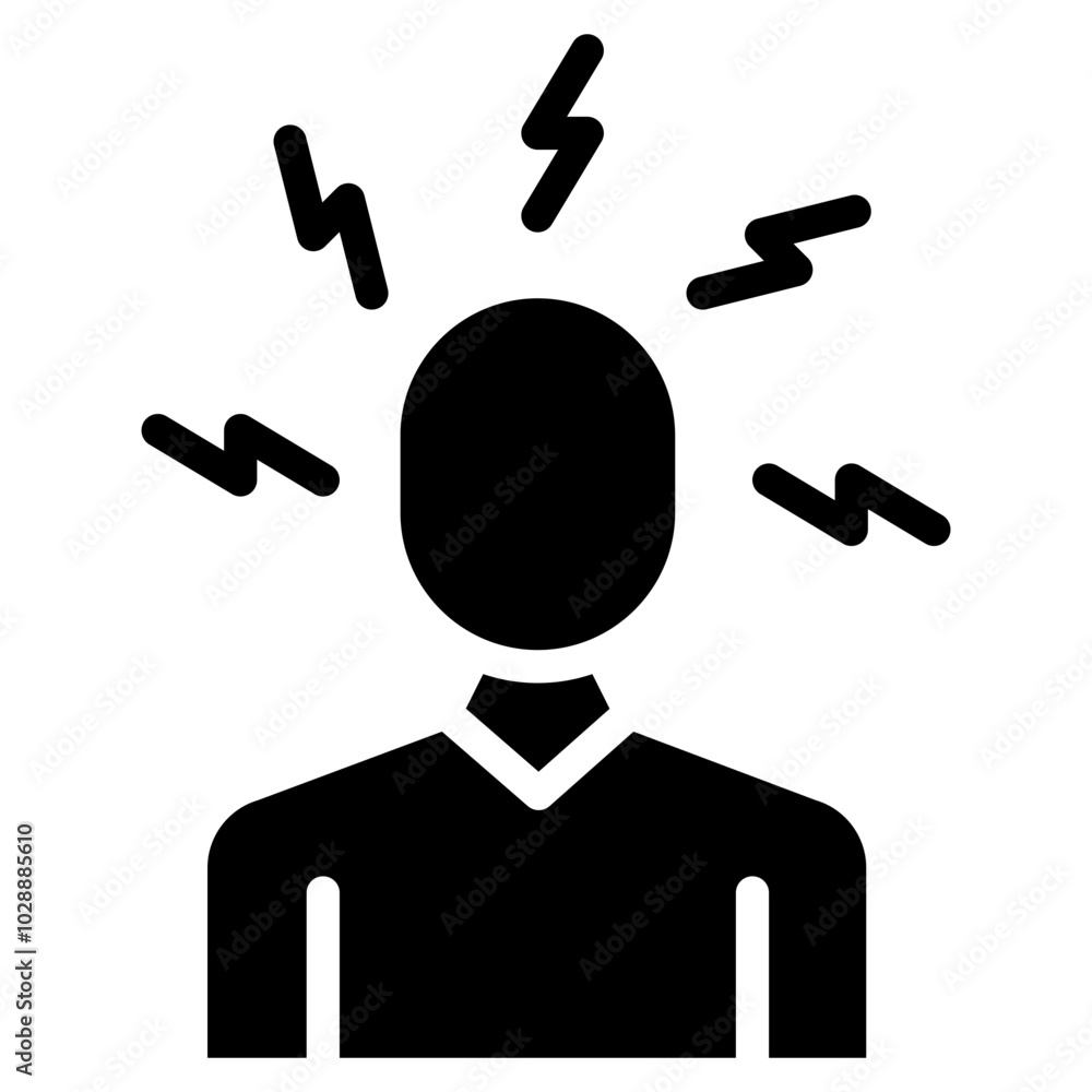 Sticker Strain icon vector image. Can be used for Body Ache.