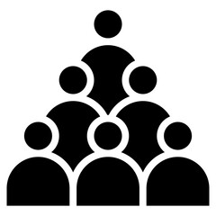 Crowd icon vector image. Can be used for Rock and Roll.