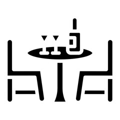 Cruise Dining Table icon vector image. Can be used for Cruiser.