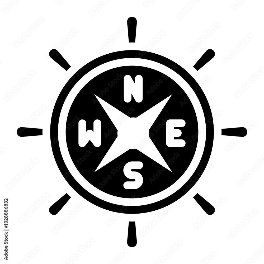 Sticker Nautical Wheel icon vector image. Can be used for Cruiser.