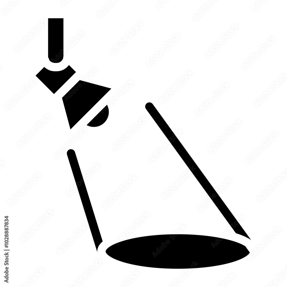 Poster searchlight icon vector image. can be used for rescue and response.