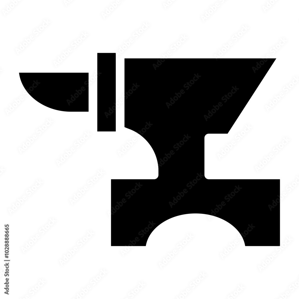 Canvas Prints Anvil icon vector image. Can be used for Mining And Crafting.