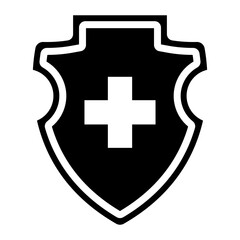 Obraz premium Medical Badge icon vector image. Can be used for Psychiatric Hospitals.