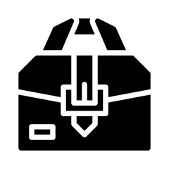 Obraz premium Briefcase glyph icon