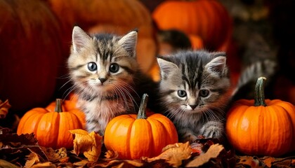 ハロウィンと子猫