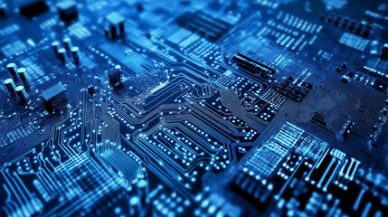 Fototapeta premium Business with technology, high technology for future. Generative AI Illustration.
