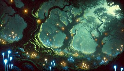 Whispering Trees of the Mystic Forest, Generative Ai