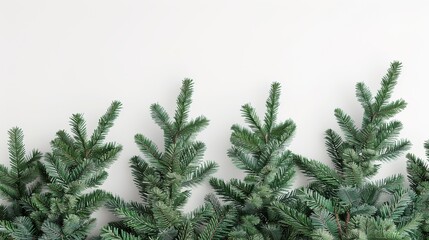 christmas background with christmas branches and decorations