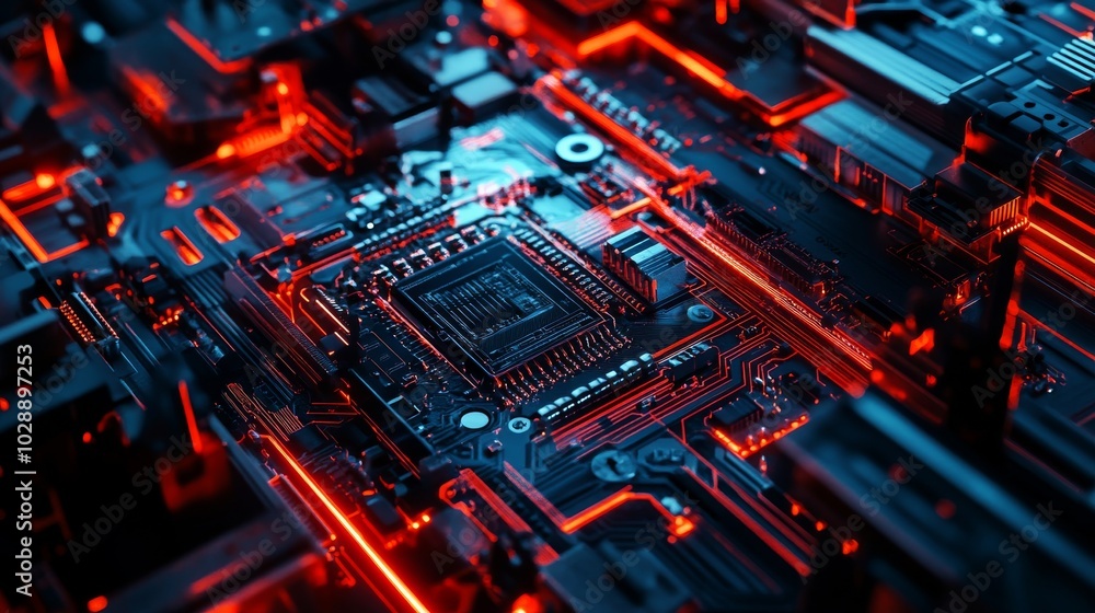 Poster the pick and place machine installs components on generic circuit boards quickly and accurately. ele
