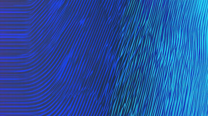 Vibrant blue gradient with abstract linear patterns creating modern feel