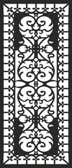 Elegant Ornate Symmetrical Design with Floral Motifs
