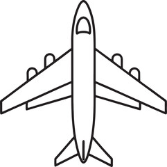 airplane flying silhouette vector design Airplane icon vector flat illustration