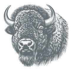 bison vector illustration