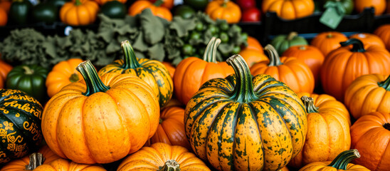 close- view pumpkins