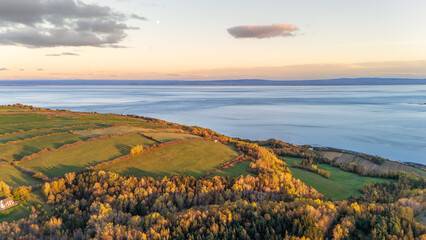 Le fleuve Saint-Laurent au Quebec Canada