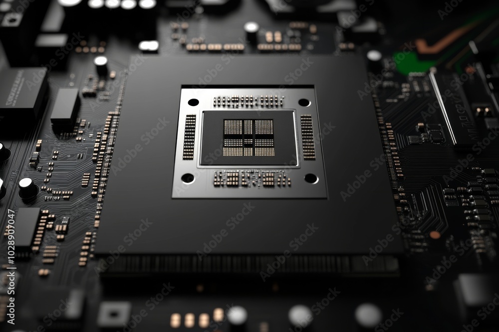 Poster using thermal paste on the processor surface. the thermal interface of the processor.