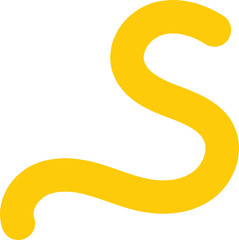 yellow Organic Squiggle