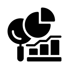 Data Search glyph icon