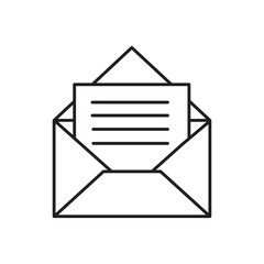 Evelope icon ouline vector