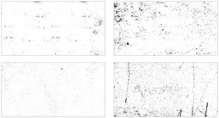 Grainy bold brush strokes texture and scratch grunge urban background vector. Set of vector paint brush stroke, ink splash and grungy decoration