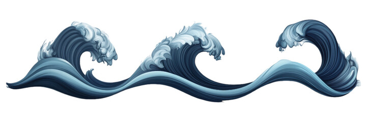 Naklejka premium Abstract Blue Ocean Waves Water Splash Fluid Art Sea Water Nature