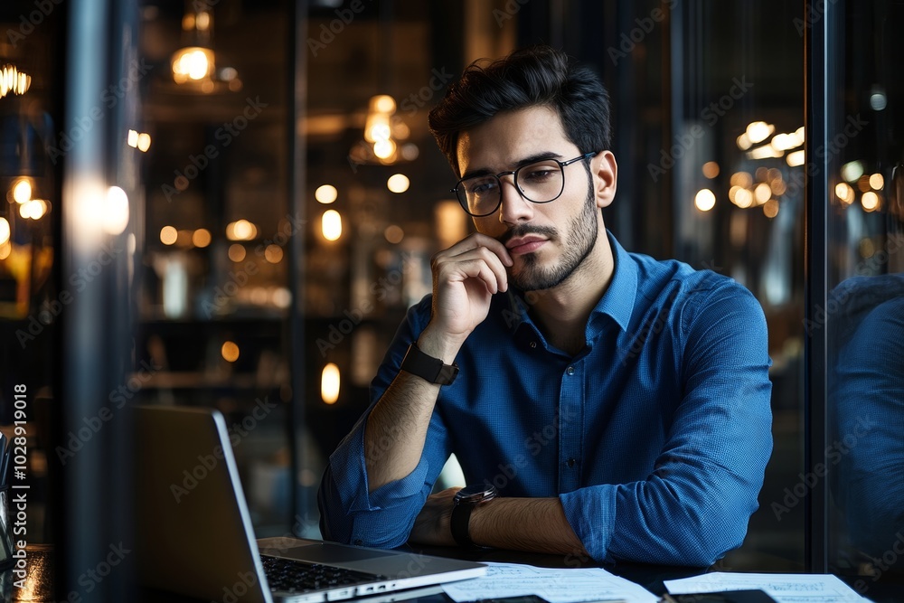 Poster worker in a multinational corporation, an indian male who is engaged in software development, a busi