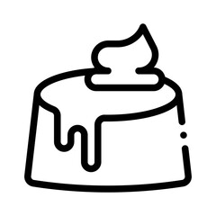 Chocolate Topping line icon