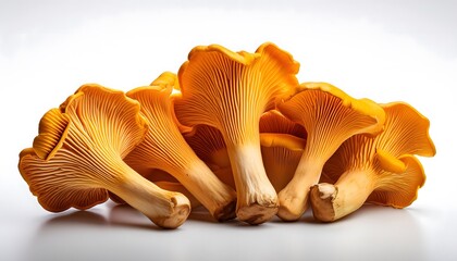 Chanterelle Mushrooms on the Forest Floor