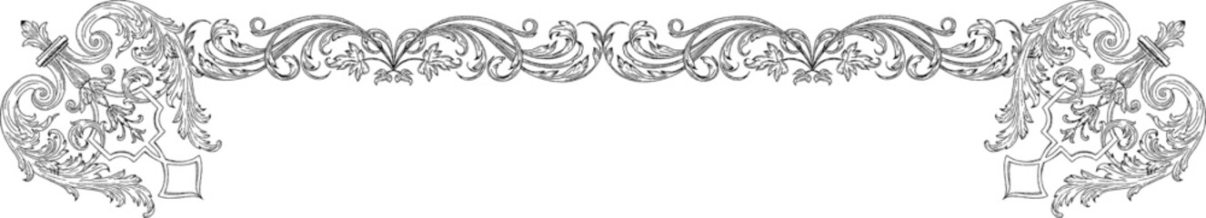 Rustic Vintage Baroque Borders