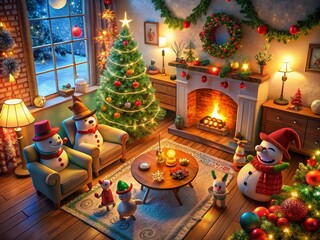 Funny Christmas Wallpaper with Whimsical Designs and Festive Humor for Holiday Cheer