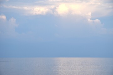 landscape of beach from chao Sam Ran beach travel location in Thailand