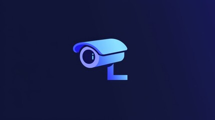 Fototapeta premium Simple Security Camera Icon Design