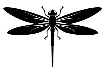 dragonfly silhouette vector illustration