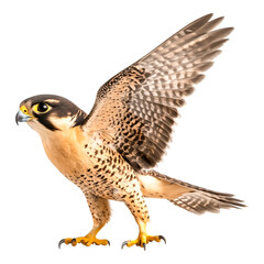 Obraz premium Majestic Falcon in Flight with Extended Wings