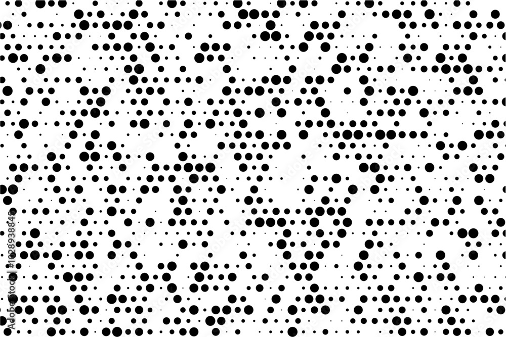 Poster Randomized dotted grid background with staggered rows