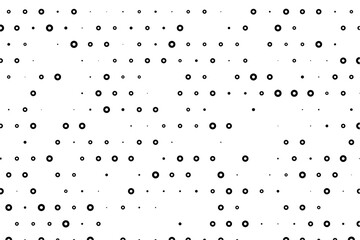 Modern abstract dot pattern with holes and grid