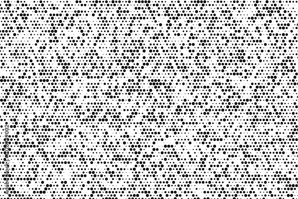 Poster Abstract geometric grid of dots with random sizes