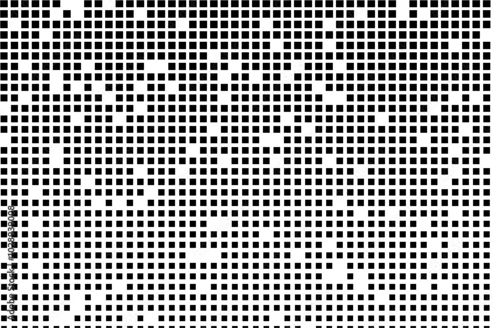 Aufkleber Randomized grid pattern with gradually shrinking squares