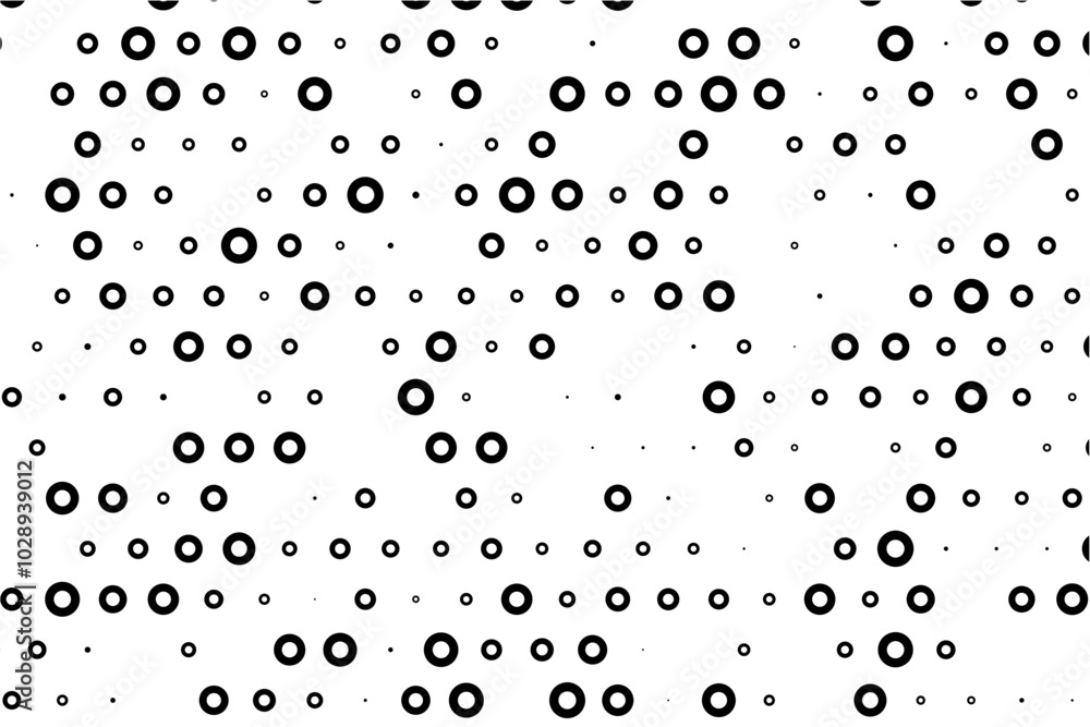 Poster Minimalist abstract background with holed dots grid