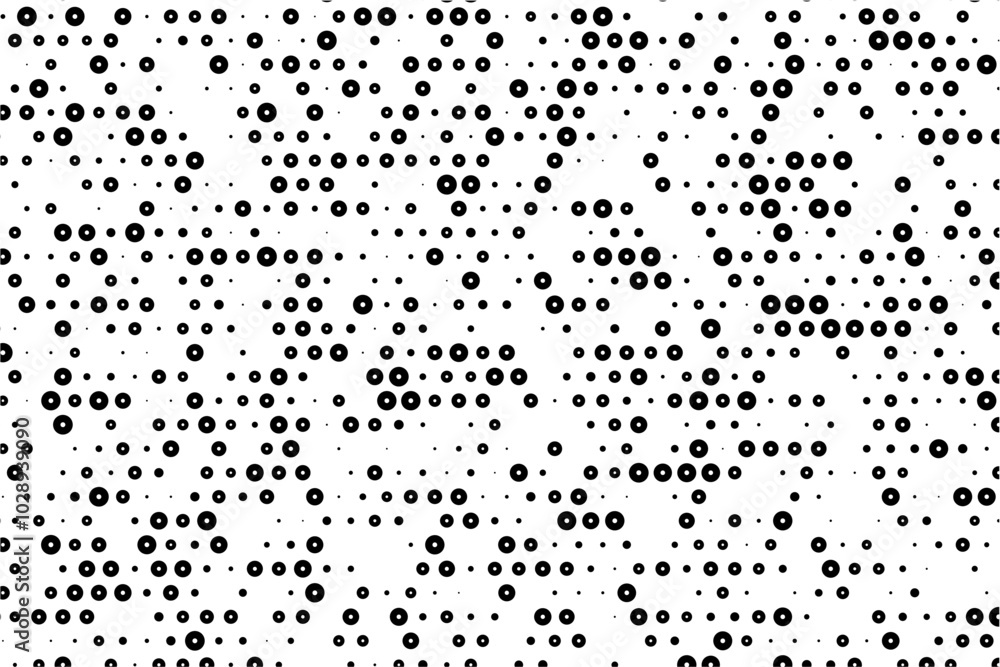 Aufkleber minimalist abstract background with holed dots grid
