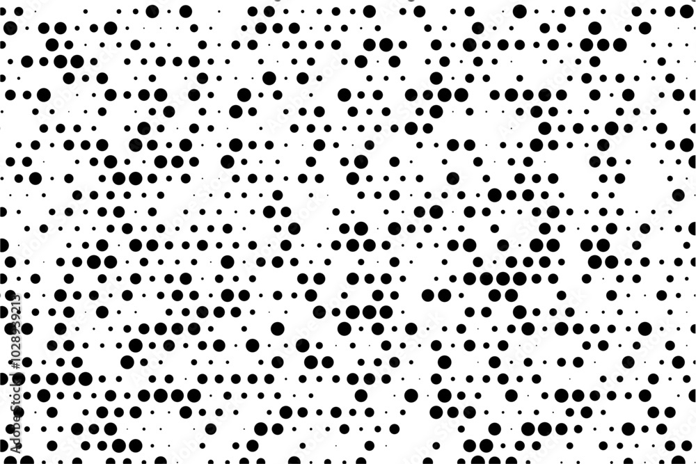Poster Randomized dotted grid background with staggered rows